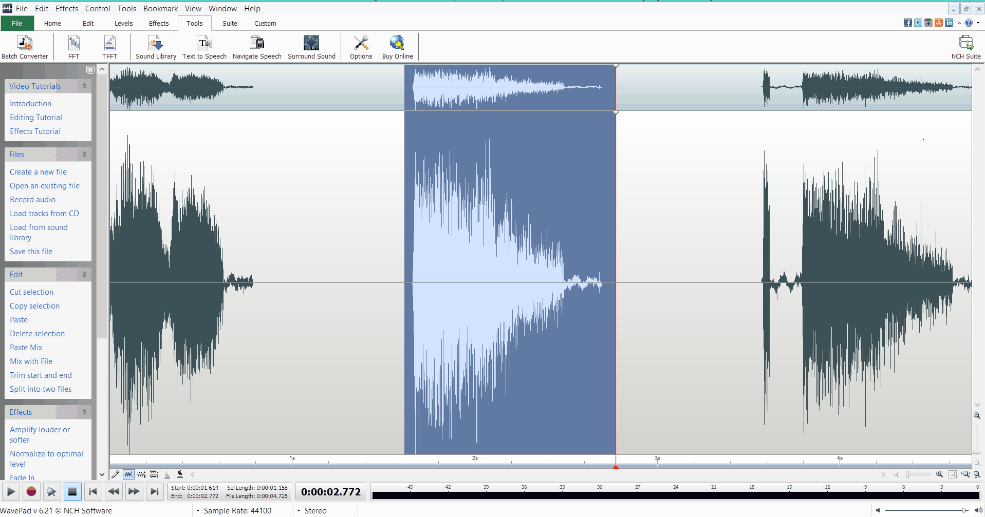 two track audio editor mac